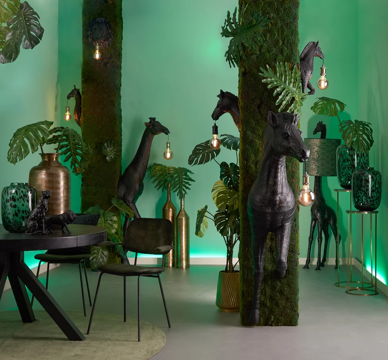 Stehleuchte GIRAFFE, schwarz, H184cm