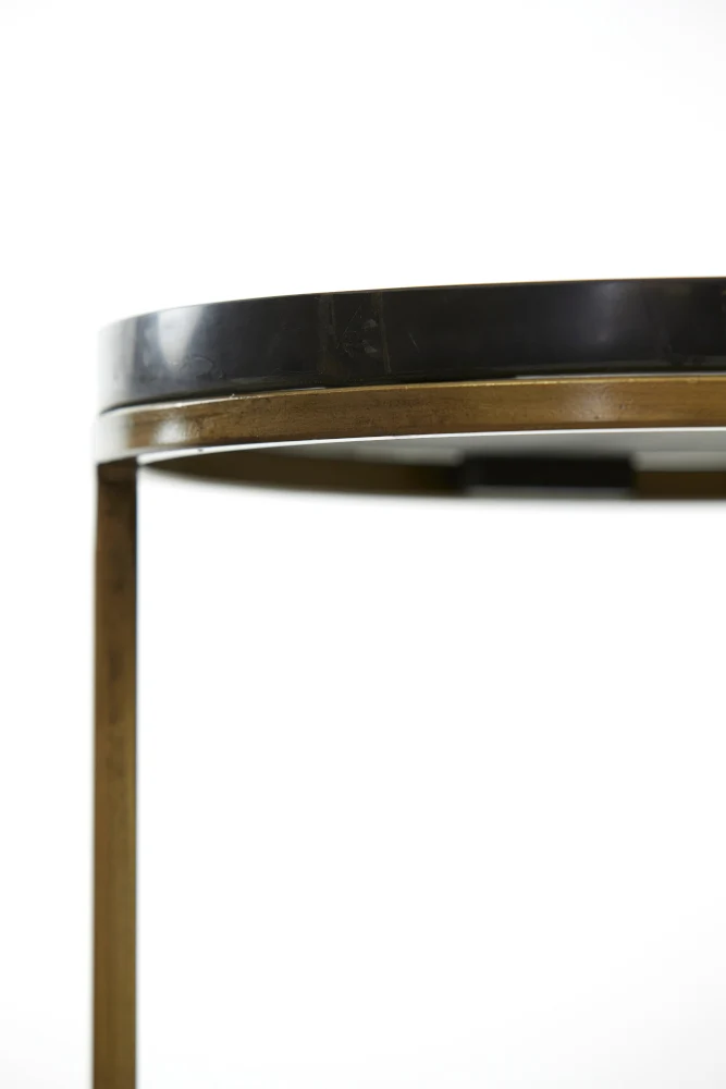 Säulen-Set SOBRINA Achat+bronze Ø30x80cm+Ø35x100cm