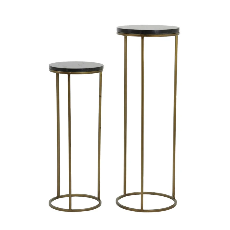 Säulen-Set SOBRINA Achat+bronze Ø30x80cm+Ø35x100cm