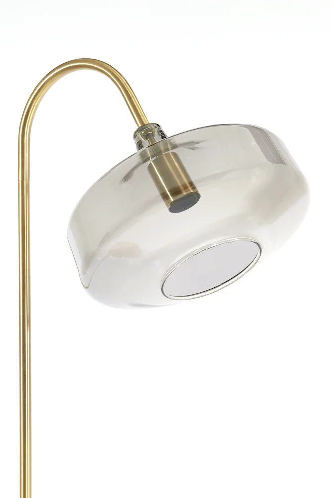 Stehleuchte SOLNA antik bronze+Rauchglas