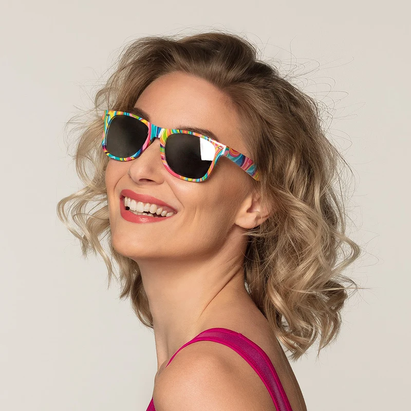 Partybrille "Fantasy" | Regenbogen Farben