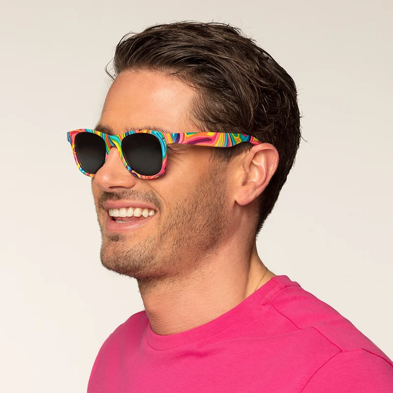 Partybrille "Fantasy" | Regenbogen Farben