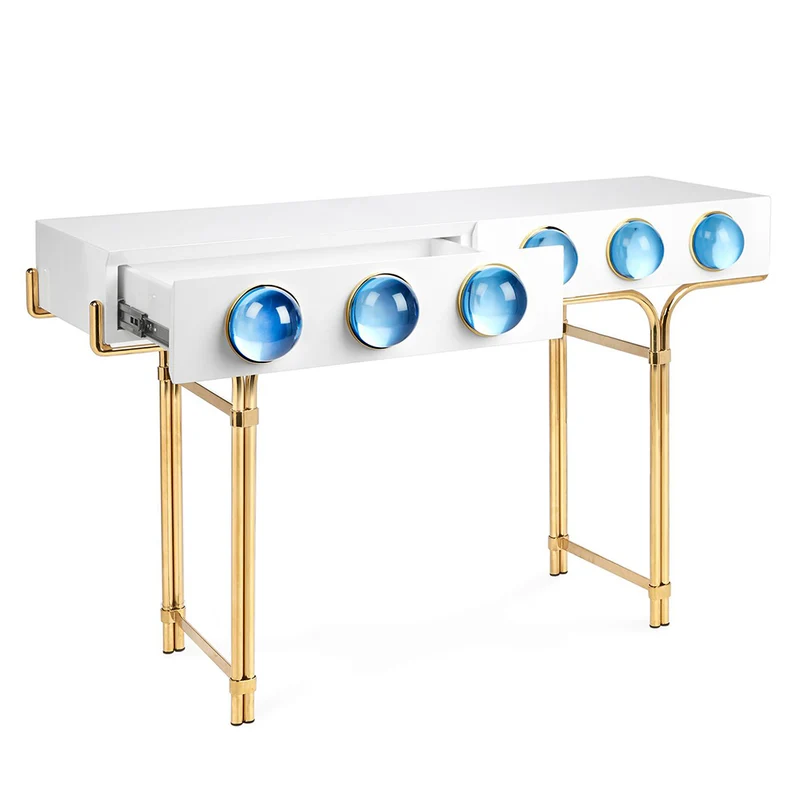 Konsolentisch GLOBO gold, weiß