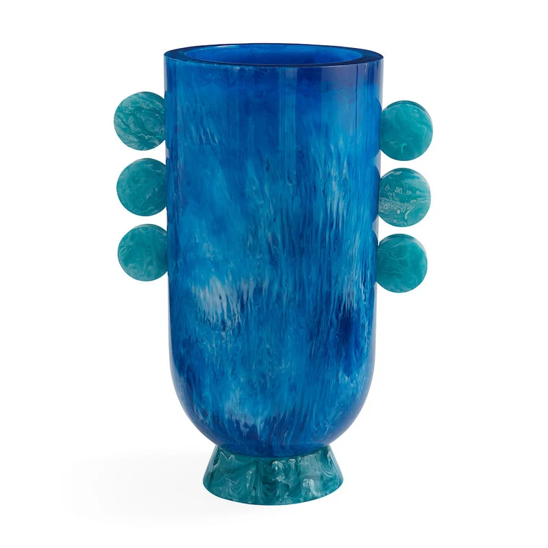 MUSTIQUE DISC URN Vase blau