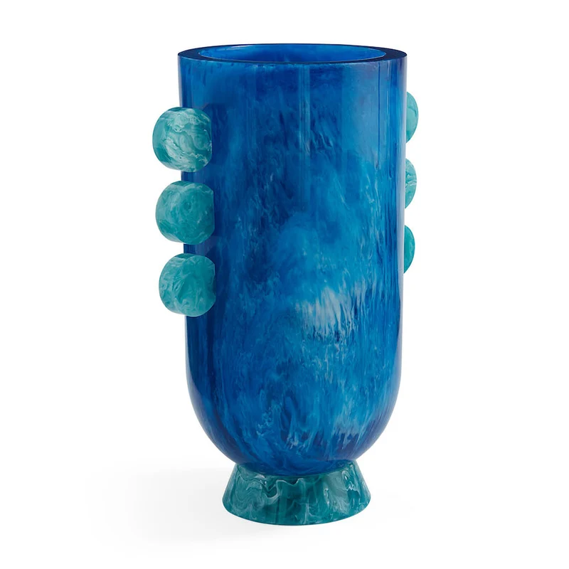MUSTIQUE DISC URN Vase blau