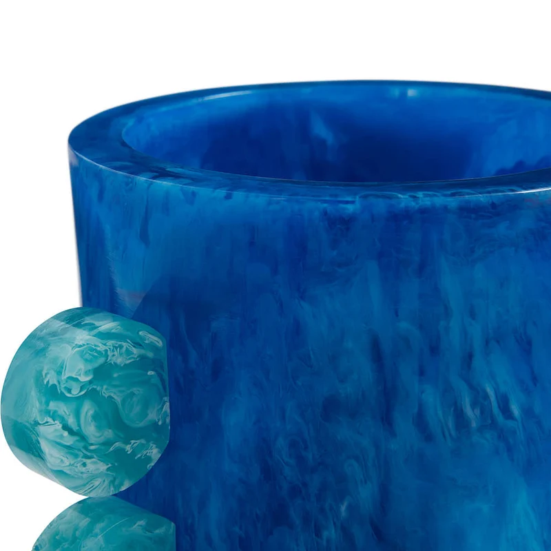 MUSTIQUE DISC URN Vase blau