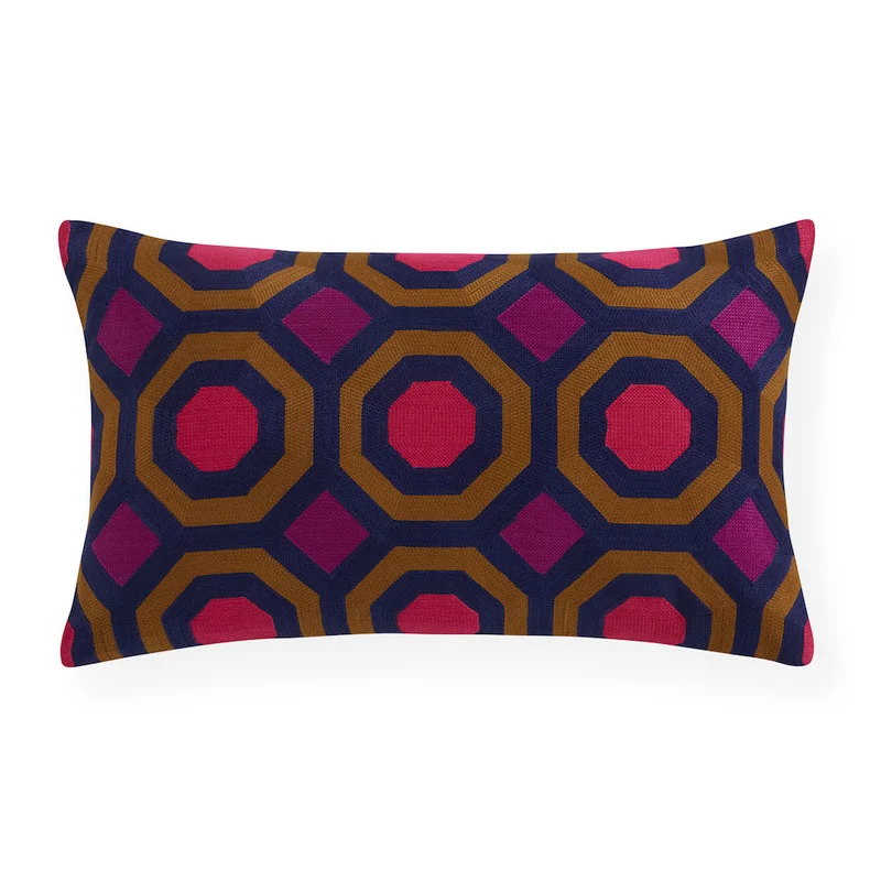 Kissen PICCADILLY OCTAGON mehrfarbig 50x30cm