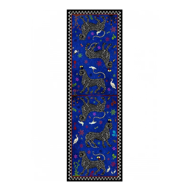 Samtschal OCELOT Blu Negativo, blau, 200x70 cm