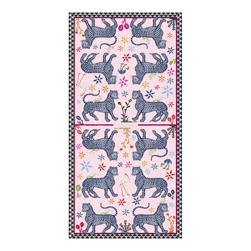 Seidenschal MOSAIC Pearl, rosa rosé, 200x100 cm