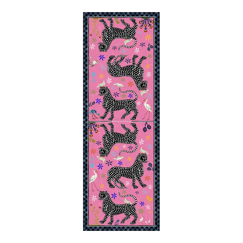 Seidenschal OCELOT Fucsia, pink fuchsia, 200x70 cm