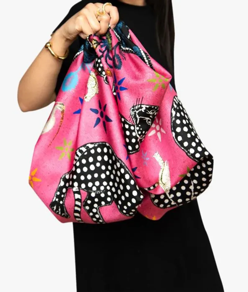 Seidenschal OCELOT Fucsia, pink fuchsia, 200x70 cm
