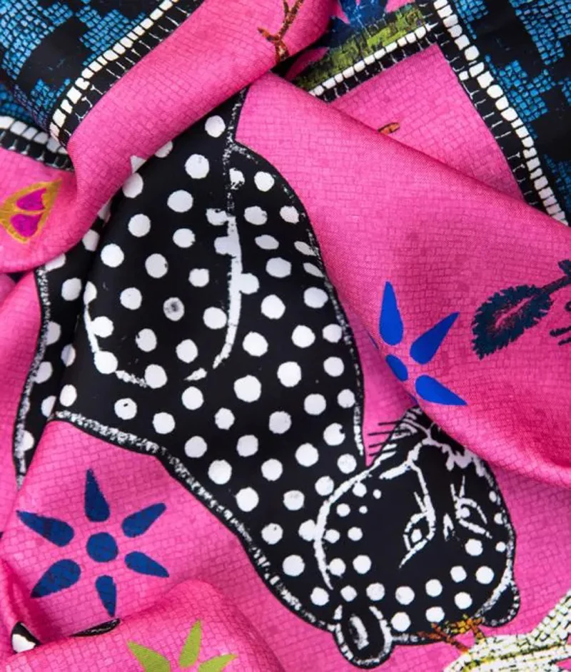 Seidenschal OCELOT Fucsia, pink fuchsia, 200x70 cm