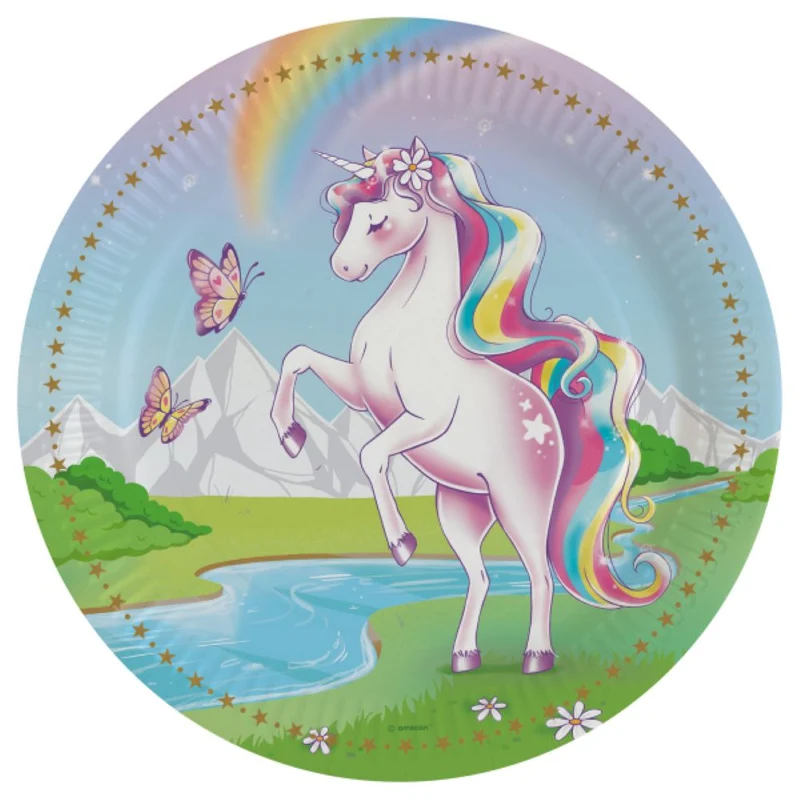 "Unicorn Dreams" Pappteller 23 cm | 8 Stück