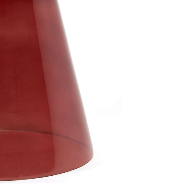 Beistelltisch DAKWA, bordeaux Glas, Ø37x44 cm