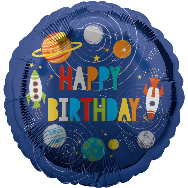 18"/Ø45cm Folienballon Holografisch "Outer Space"