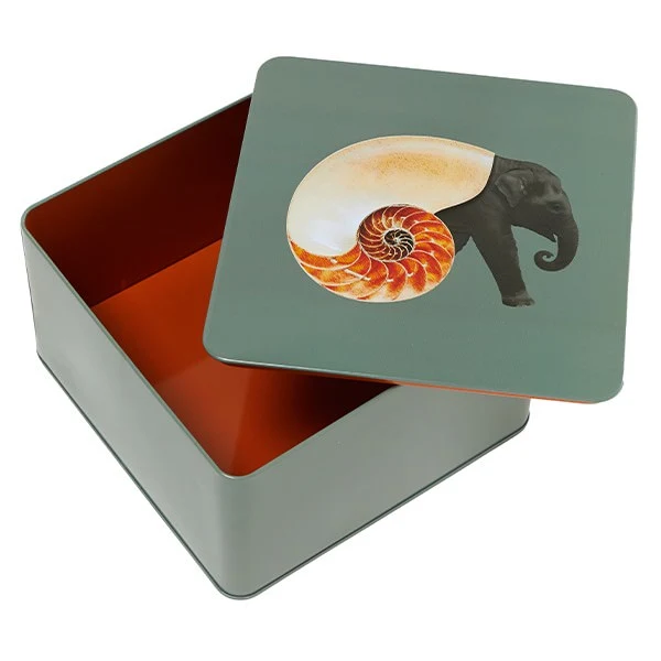 Metallbox SHELLEPHANT Elefant-Muschel-Design 17,7cm