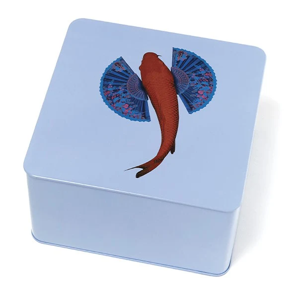 Metallbox FISHKOI blau 17,7cm