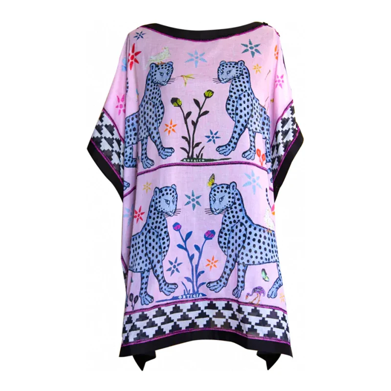 Little Beach Dress PERLA rosa rosé - bunt Baumwolle 92x81-86 cm