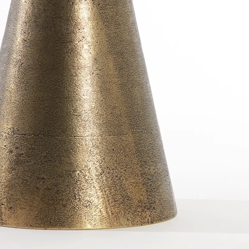 Beistelltisch YNEZ Travertin - sand antike bronze ø29x43cm