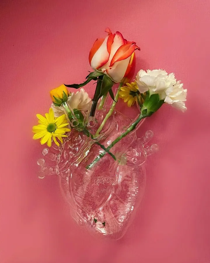 Vase LOVE IN BLOOM aus Glas