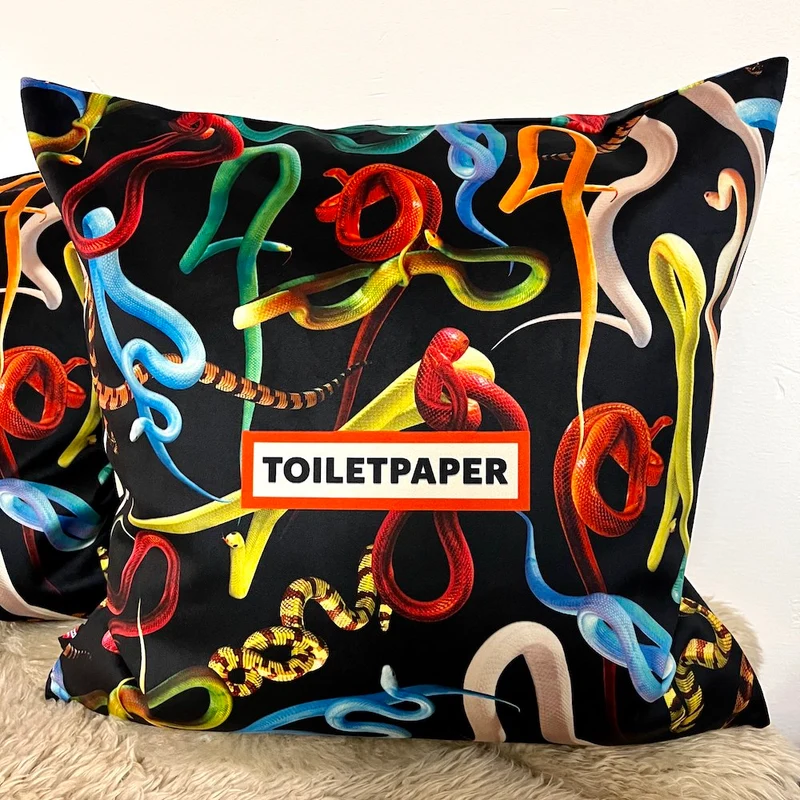 Kissen SNAKES bunt 50x50cm