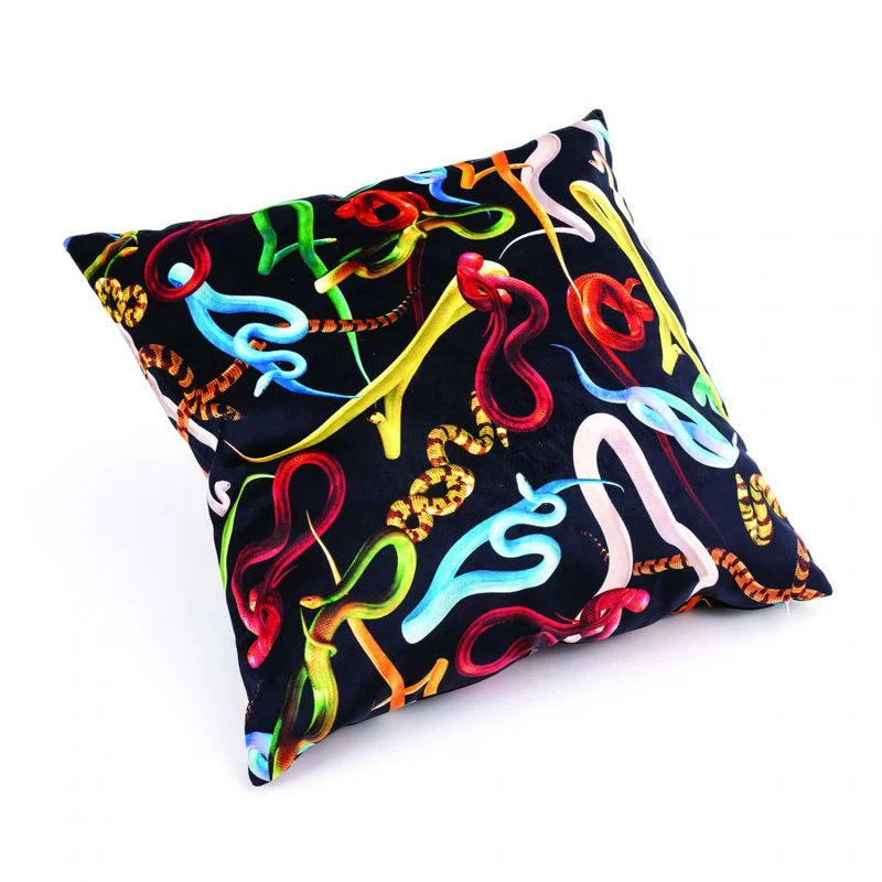 Kissen SNAKES bunt 50x50cm