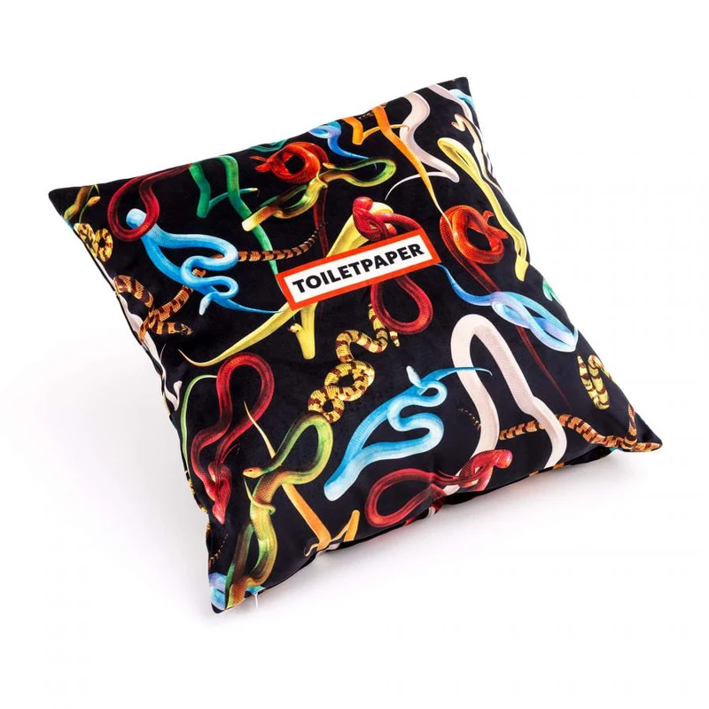 Kissen SNAKES bunt 50x50cm