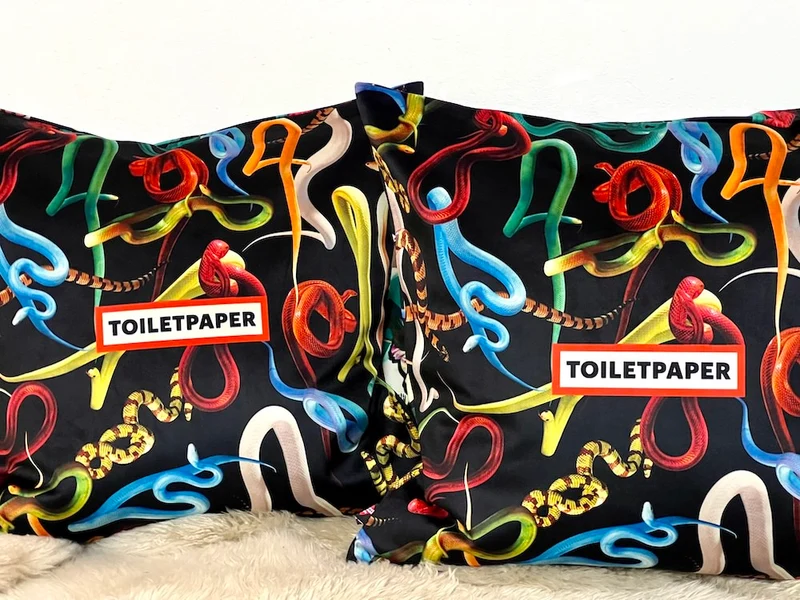Kissen SNAKES bunt 50x50cm