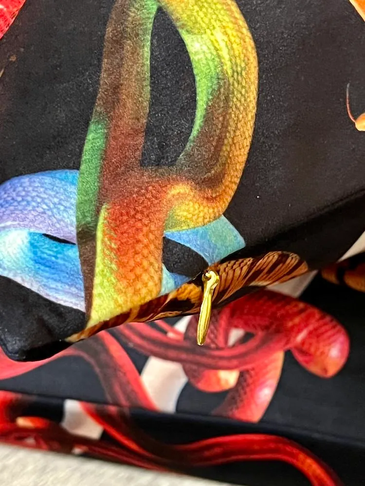 Kissen SNAKES bunt 50x50cm