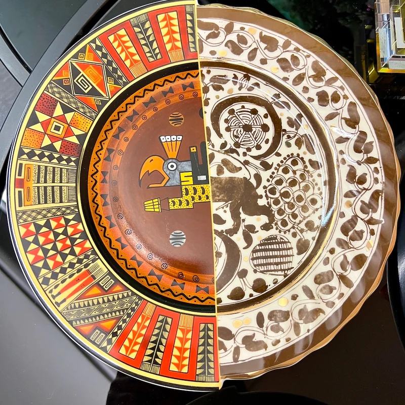 Teller HYBRID-MITLA -Porzellan, 27,5cm