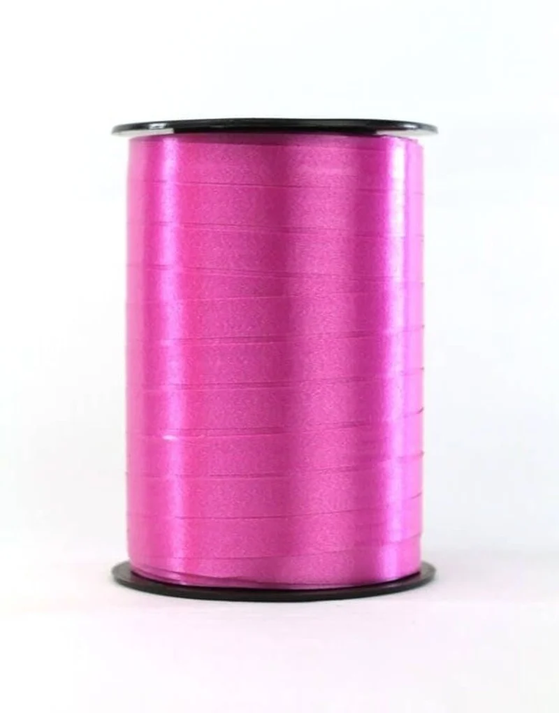 Geschenkband Polyband | Kräuselband glänzend 250 m x 10mm | Pink | 31146