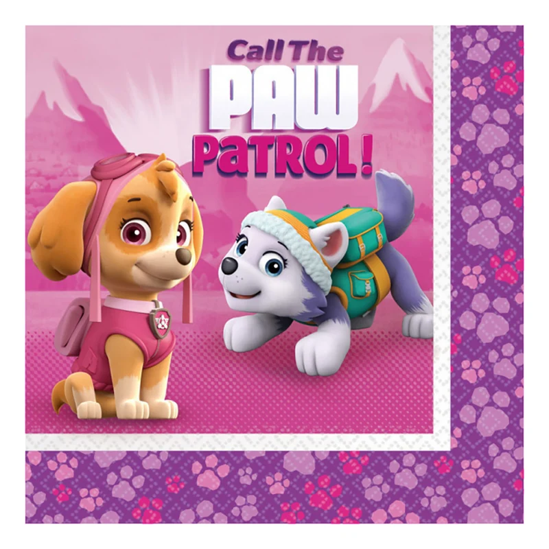 "Pink Paw Patrol" | Servietten 20Stk./33x33cm