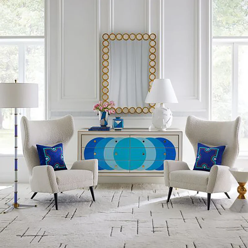 Kommode Ultramarine CREDENZA blau, gold