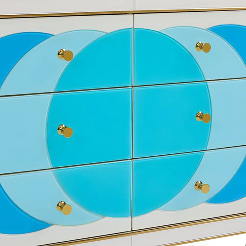 Kommode Ultramarine CREDENZA blau, gold