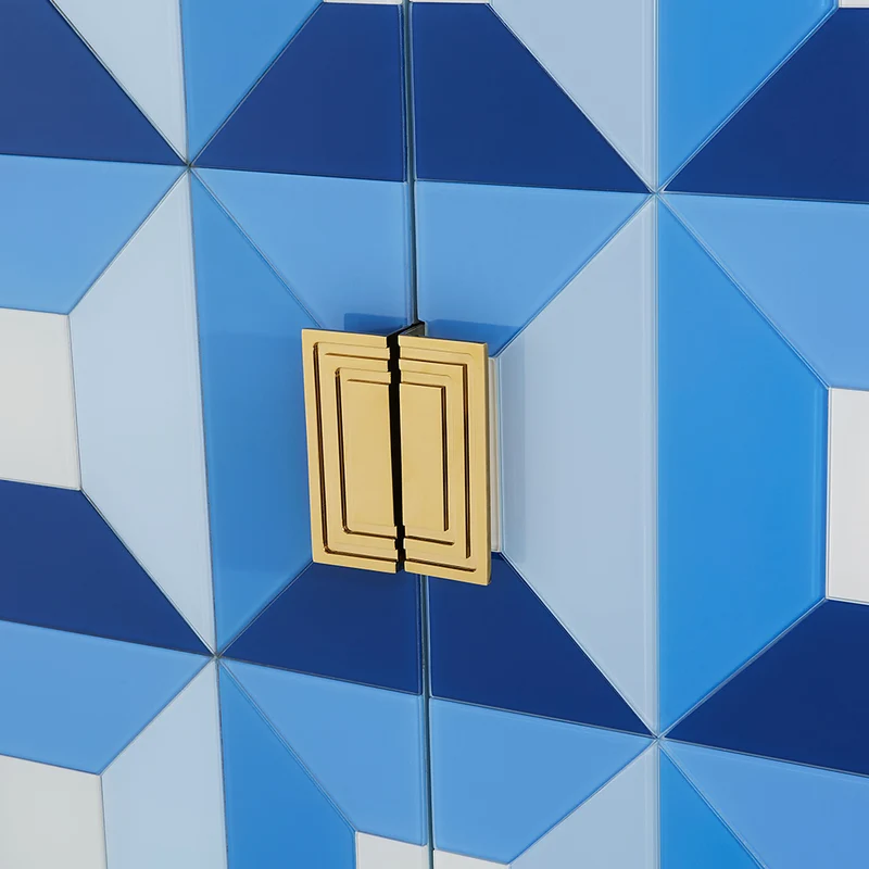 Barschrank Kit SORRENTO blau, gold