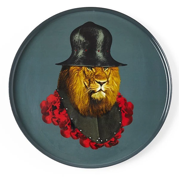 Tablett LION QHICHOTTE Ø33cm