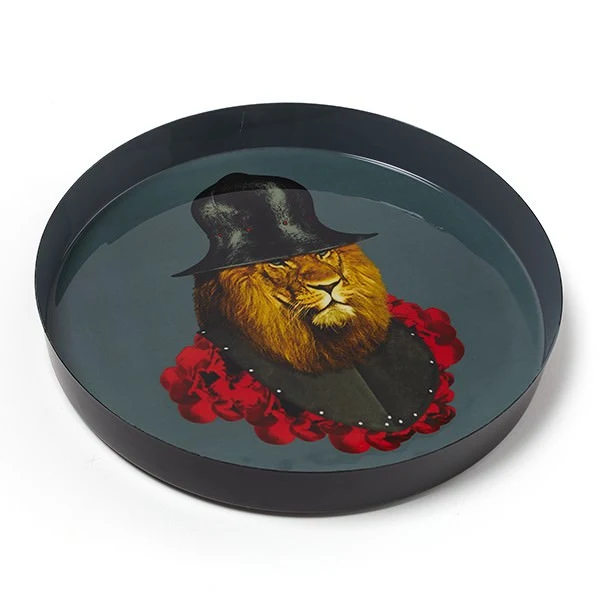 Tablett LION QHICHOTTE Ø33cm