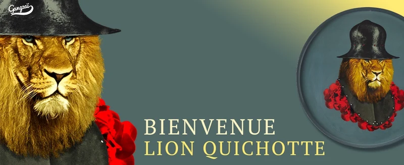 Tablett LION QHICHOTTE Ø33cm