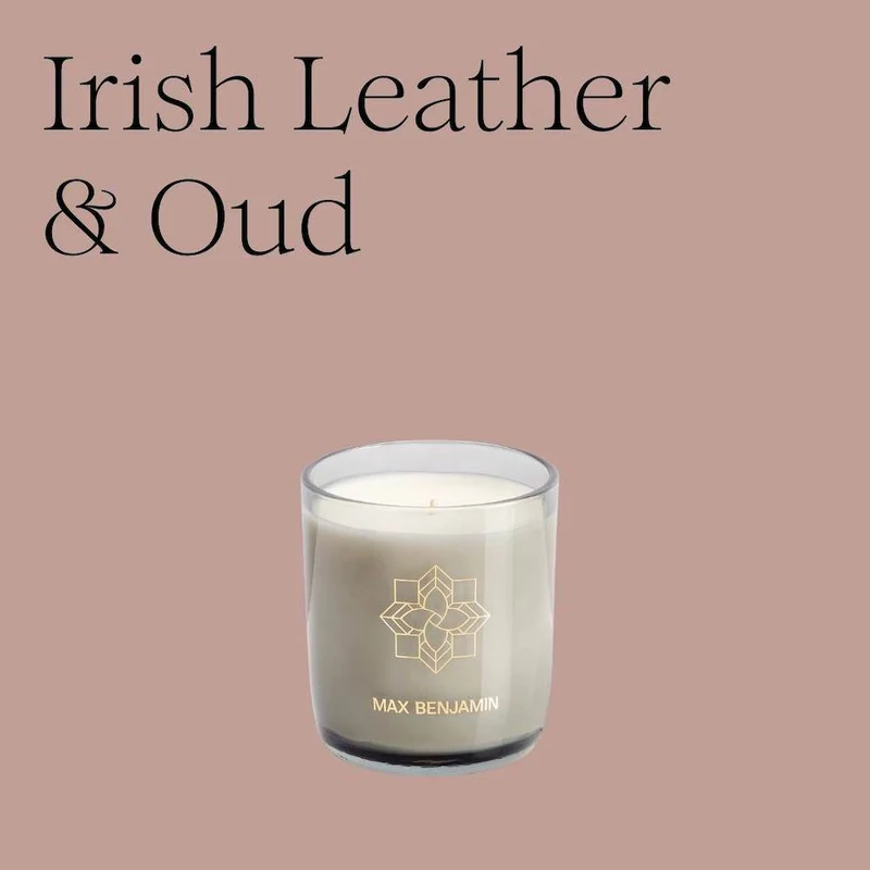Max Benjamin Duftkerze IRISH LEATHER & OUD 210g