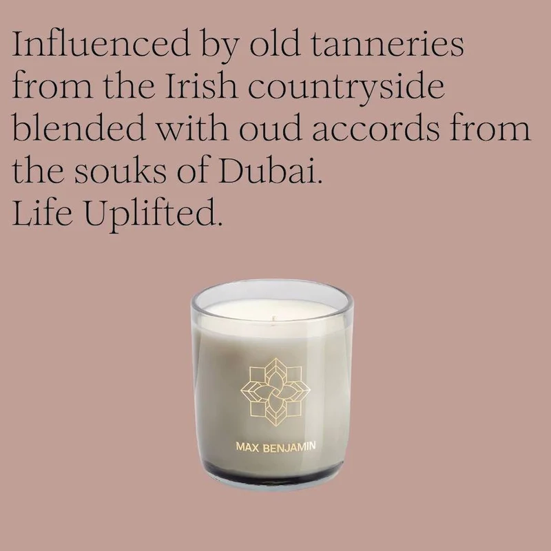 Max Benjamin Duftkerze IRISH LEATHER & OUD 210g