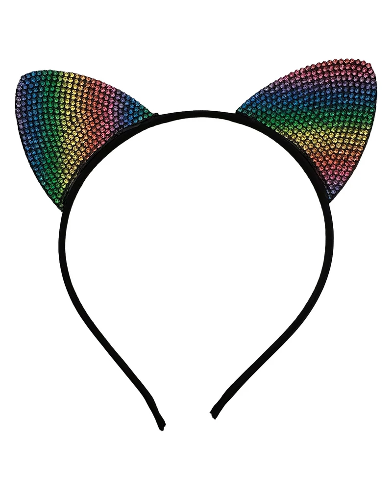 Katzenohren Haarreif "Rainbow" Bunt | 12er Set