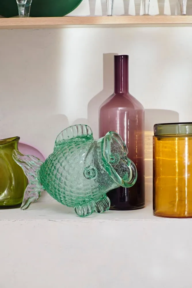 Deko-Gefäß 'Glas FETTER FISCH'