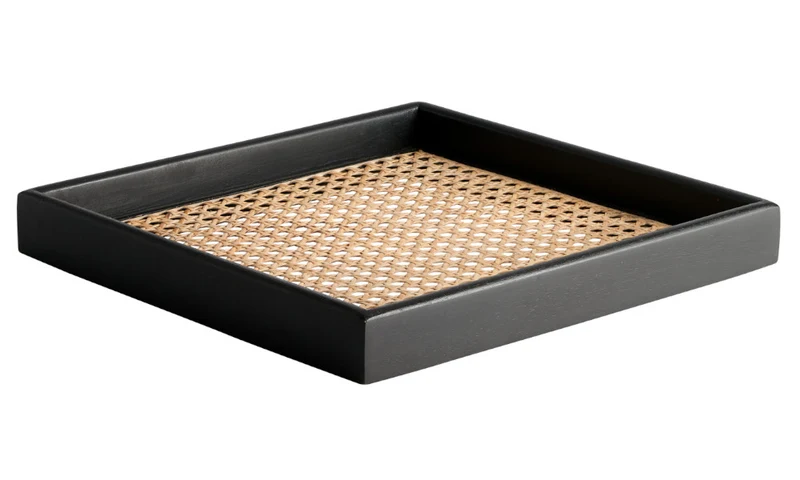 Quadratisches Tablett BENTO M Mangoholz 32x4x32cm