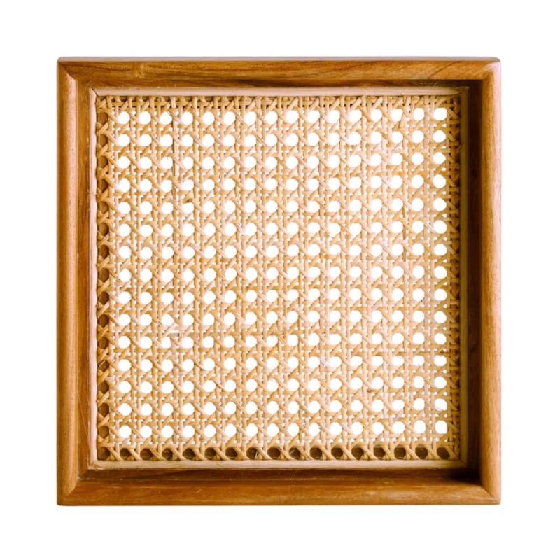 Quadratisches Tablett BENTO S Akazienholz 28x4x28cm