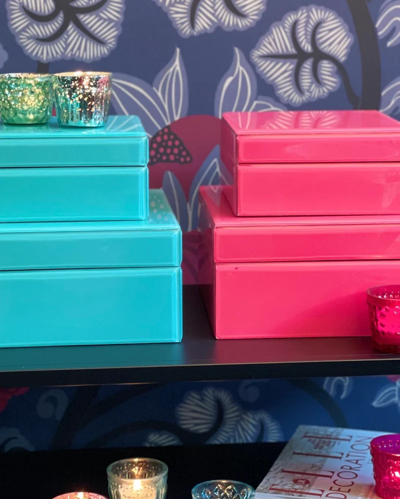 Schmuckbox MIROIR S pink 16,5x8x16,5cm