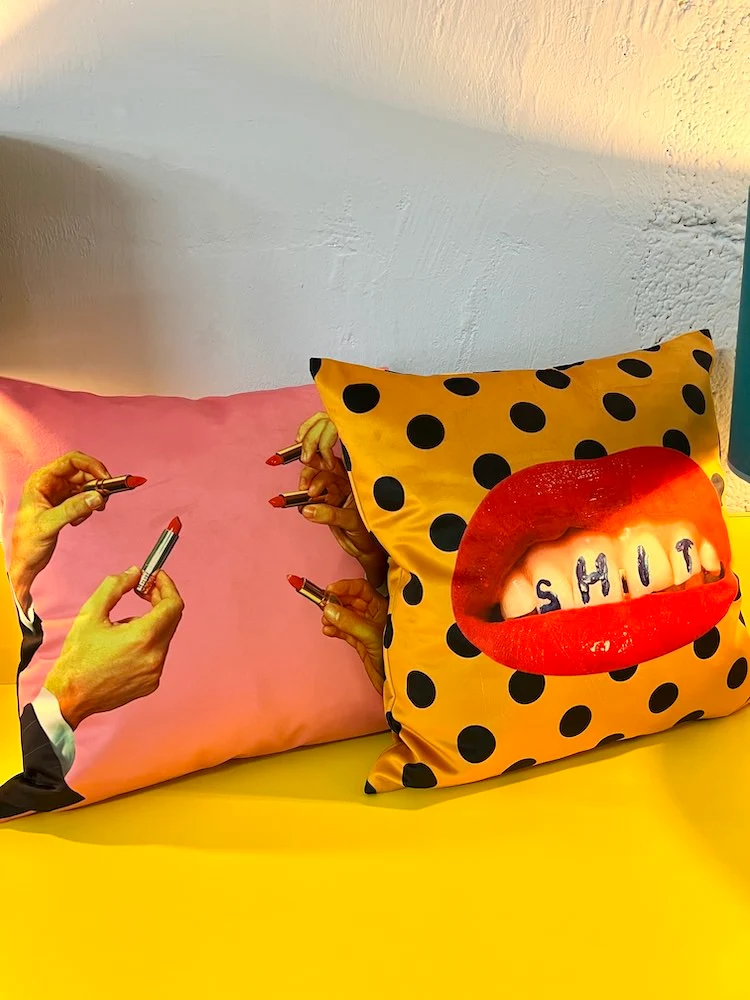 Kissen SHIT gelb 50x50cm
