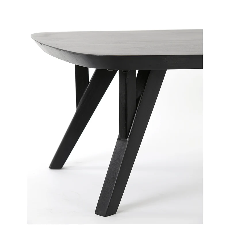 Couchtisch QUENZA Akazia Holz schwarz