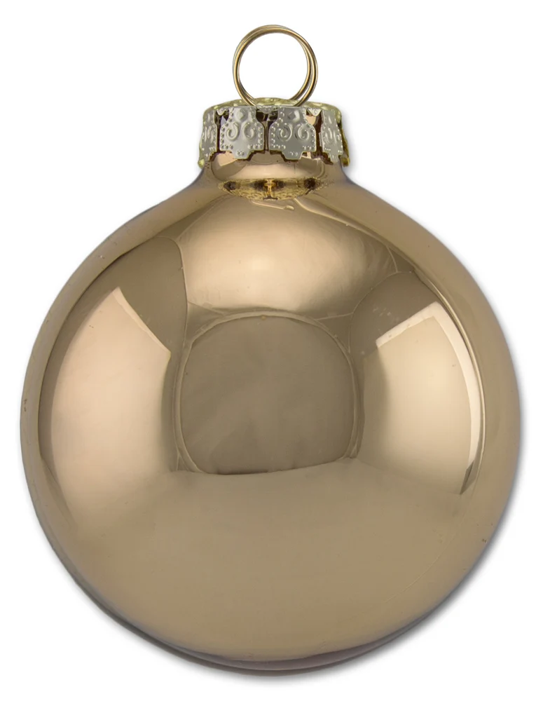 Thüringer Glasdesign Weihnachtskugel-Set 8cm 12-tlg. - Diamonds mit Glitzer Dekor Engel Raphael - A0