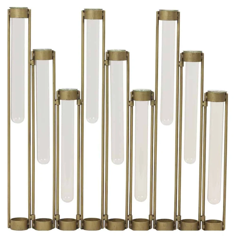 Vase TUBE Reagenzglas bronze- 39x3cm