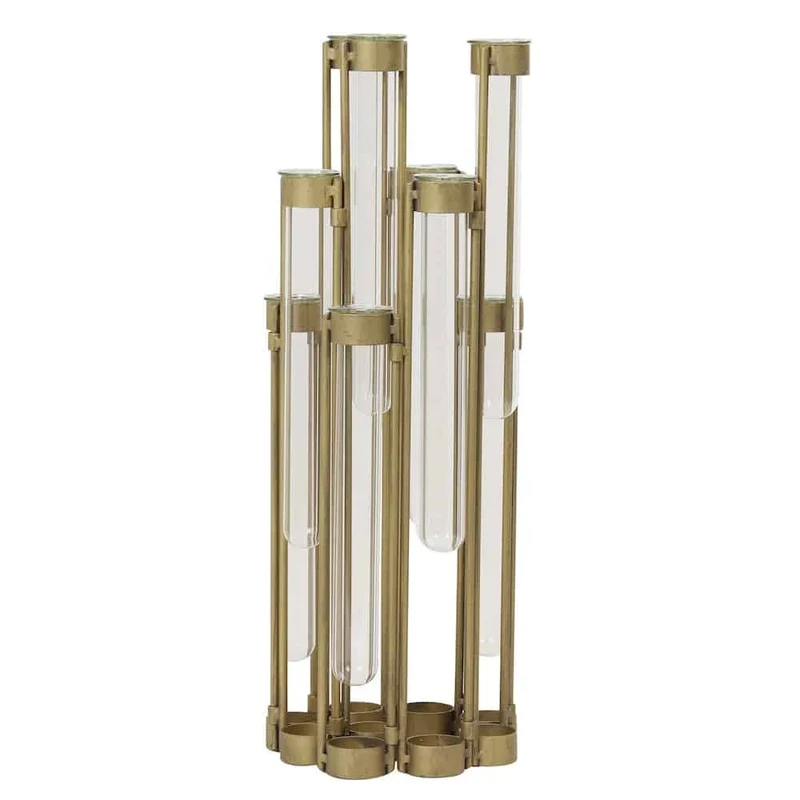 Vase TUBE Reagenzglas bronze- 39x3cm